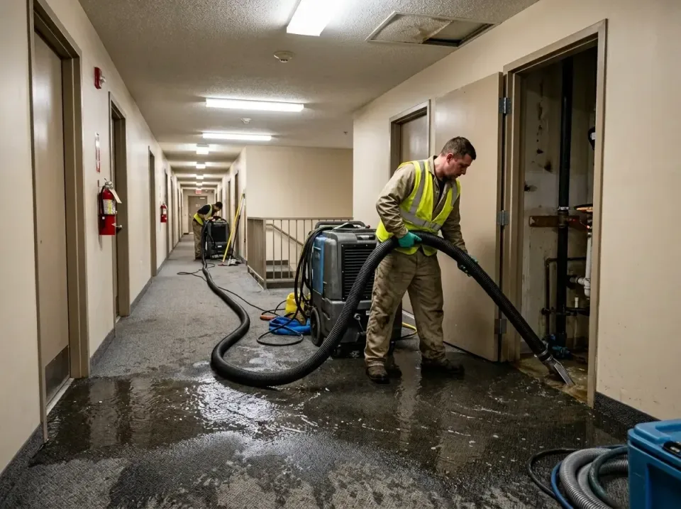 multi-unit-apartment-hallway-f-005 — frequently asked questions, Emergency Burst Pipe Water Extraction & Removal in Old Forg…